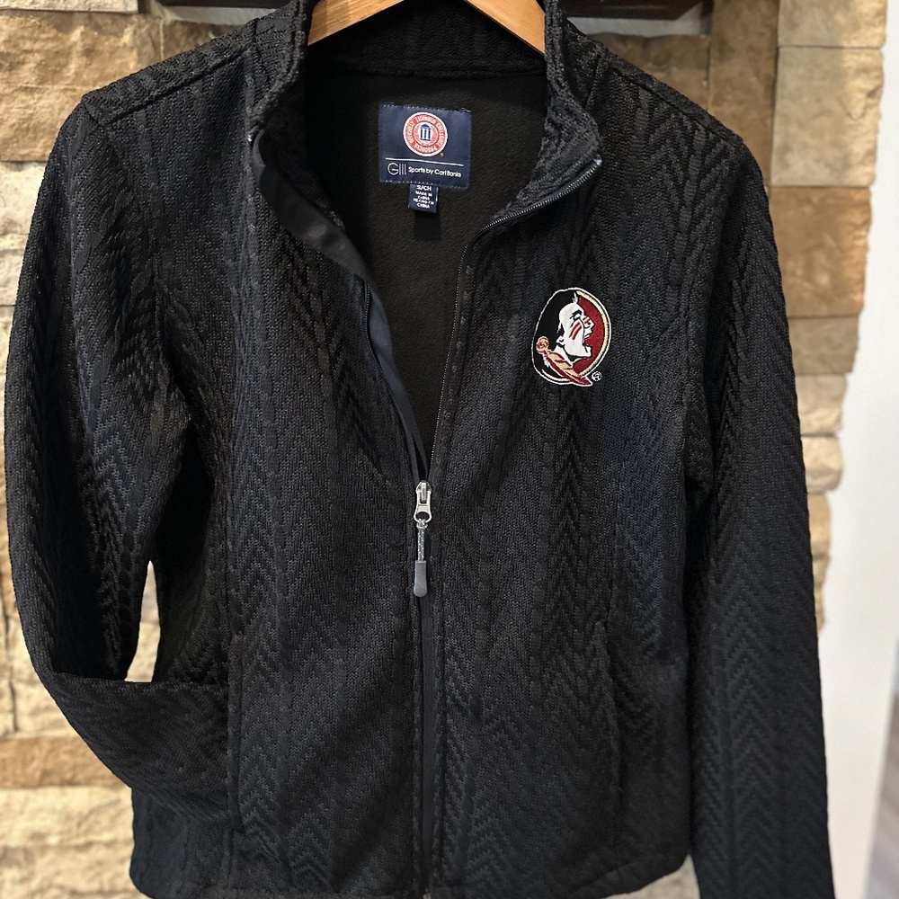 Black Cable Patterned Fsu Jacket - image 6